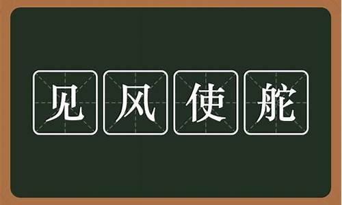 见风使舵是什么意思解释词语-见风使舵是什