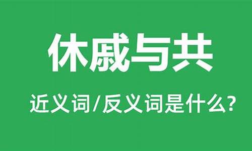 休戚与共和休戚相关有什么区别-休戚与共是什么意思