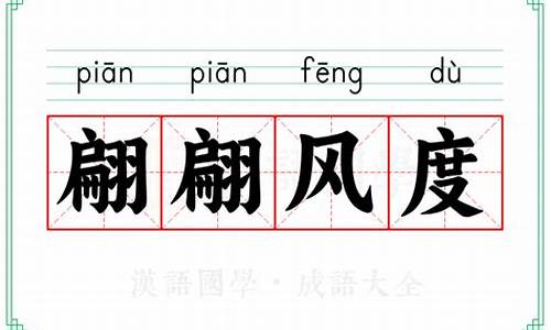 翩翩风度的近义词-风度翩翩的反义词和近义词