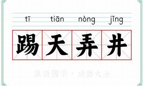 踢天弄井下一句-踢天弄井是什么意思