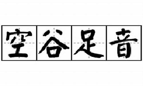 空谷足音原唱-空谷足音歌词